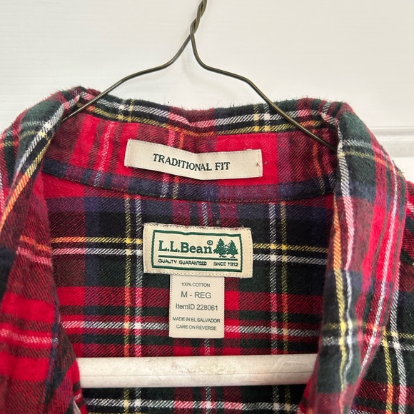 L.L. Bean flannel shirt, EUC - Picture 2 of 3